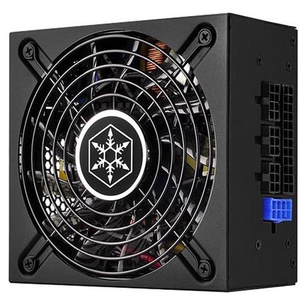 Silverstone Silver Stone Technologies SX500-LG 500W Sfx-L Form Factor 80 Plus Gold Full Modular Lengthened Power Supply with 12V Single Rail SX500-LG